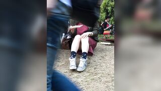 理系美大生が純白パンモロ！！！ voyeur jp 180526