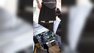 逆さ撮りjdさん olさん 主婦スカートの中撮らせて頂きました voyeur jp 03