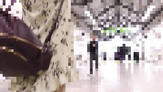 痴漢動画 萌えカワ清楚系ミニワンピ女子大生 スカートめくり アナルくぱぁ超接写 指2本挿れで喰い込みパンツにデカシミ 高画質 voyeur jp