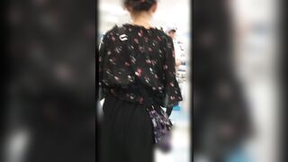 透けブラ 黒シースルーブラウスの女性 voyeur jp
